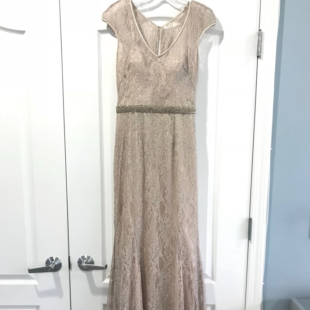 Champagne Theia Lace Gown